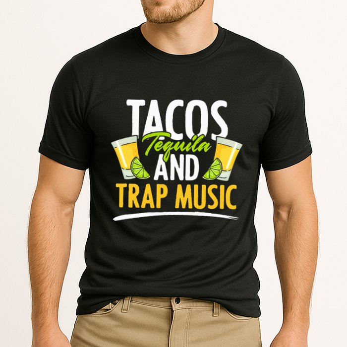 Rap Edm Hiphop Rapper Tacos Tequila And Trap Music Cooling Performance Crew T-Shirt
