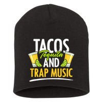 Rap Edm Hiphop Rapper Tacos Tequila And Trap Music Short Acrylic Beanie
