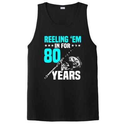 Reeling Em In For 80 Years Birthday 80th Bday Celebration PosiCharge Competitor Tank