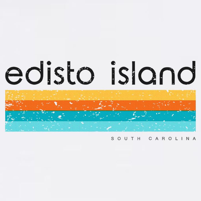 Retro Edisto Island South Carolina Vintage Design Long Sleeve Shirt