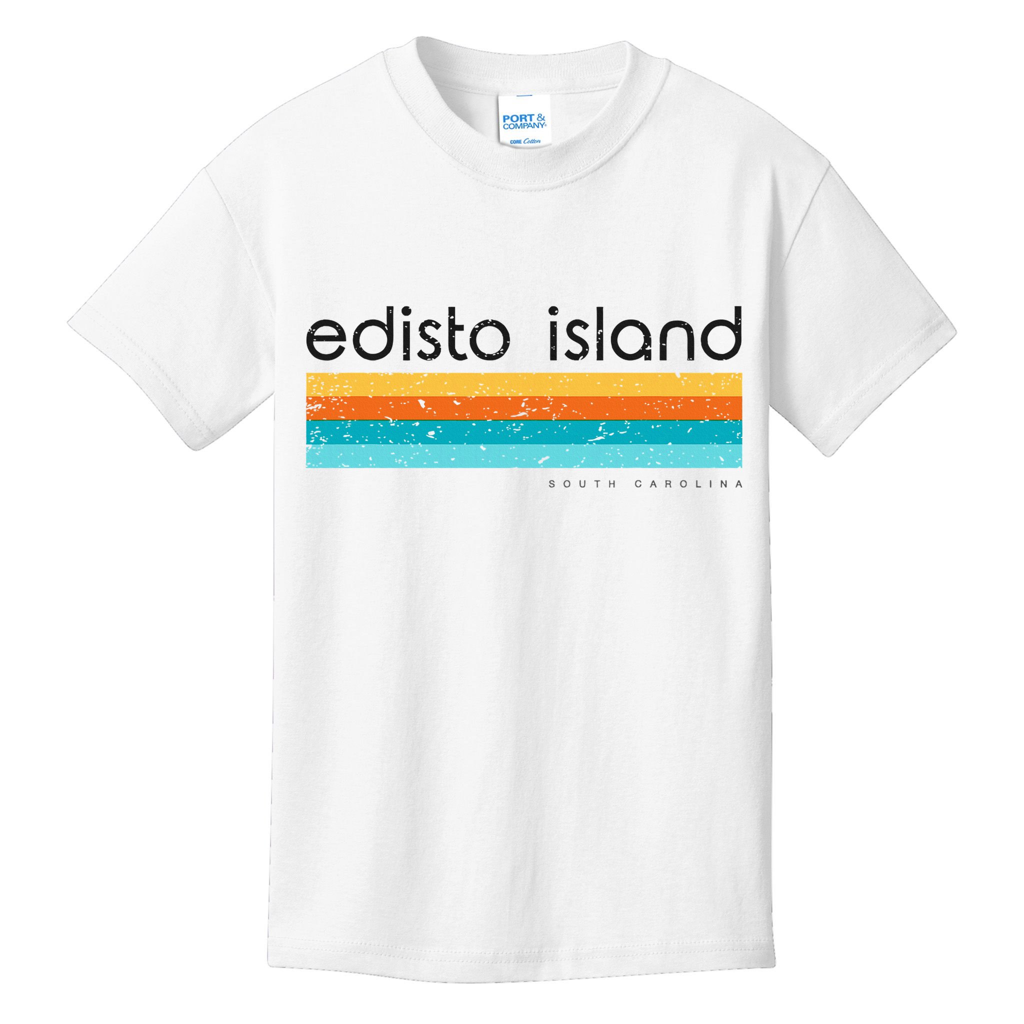 Retro Edisto Island South Carolina Vintage Design Kids T-Shirt