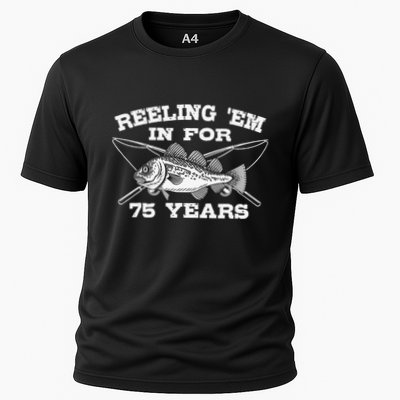 Reeling Em In For 75 Years Birthday 75th Bday Celebration Performance Shirt