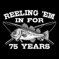 Reeling Em In For 75 Years Birthday 75th Bday Celebration Wool Snapback Cap