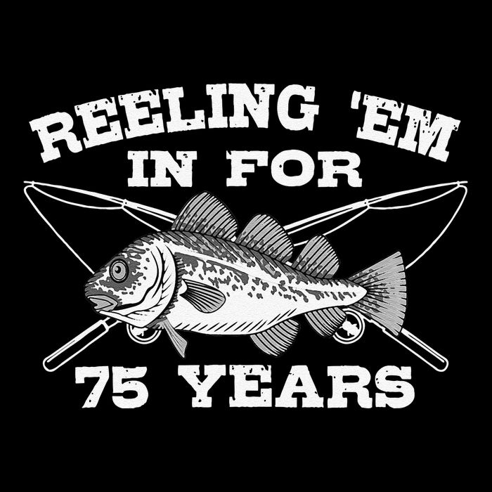 Reeling Em In For 75 Years Birthday 75th Bday Celebration Wool Snapback Cap