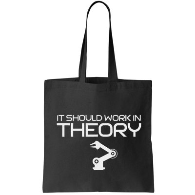 Robotics Engineer It Should Work In Theory Robotics Tote Bag