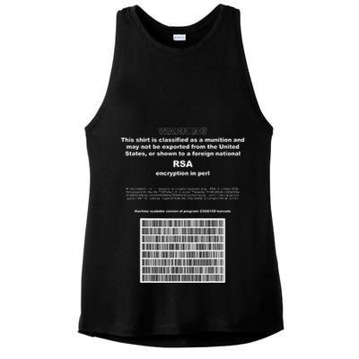 Rsa Encryption In Perl Bitcoin Cypherpunk Adam Back Barcode Ladies PosiCharge Tri-Blend Wicking Tank
