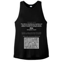 Rsa Encryption In Perl Bitcoin Cypherpunk Adam Back Barcode Ladies PosiCharge Tri-Blend Wicking Tank