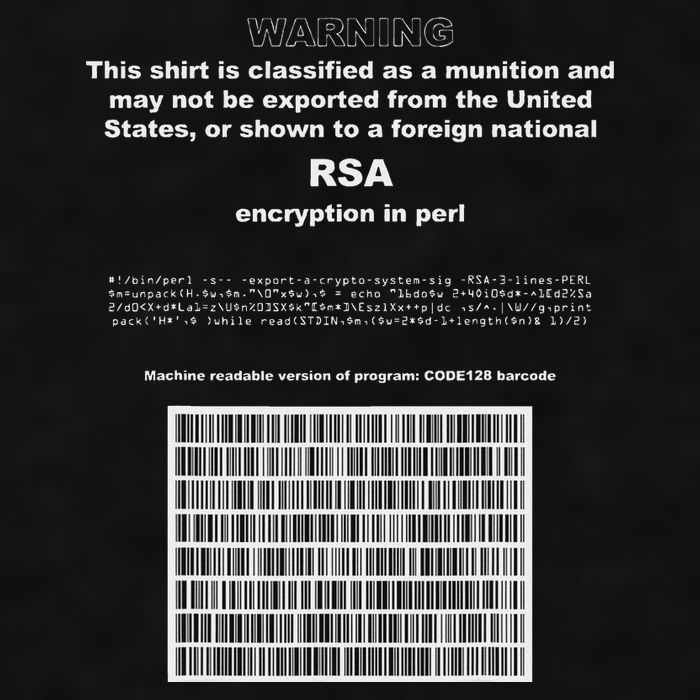 Rsa Encryption In Perl Bitcoin Cypherpunk Adam Back Barcode Ladies PosiCharge Tri-Blend Wicking Tank
