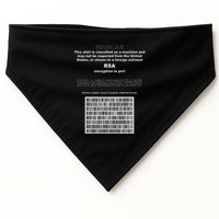Rsa Encryption In Perl Bitcoin Cypherpunk Adam Back Barcode USA-Made Doggie Bandana