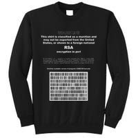 Rsa Encryption In Perl Bitcoin Cypherpunk Adam Back Barcode Sweatshirt