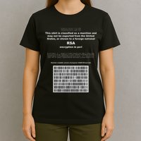 Rsa Encryption In Perl Bitcoin Cypherpunk Adam Back Barcode T-Shirt