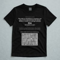 Rsa Encryption In Perl Bitcoin Cypherpunk Adam Back Barcode T-Shirt