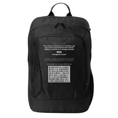 Rsa Encryption In Perl Bitcoin Cypherpunk Adam Back Barcode City Backpack
