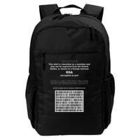 Rsa Encryption In Perl Bitcoin Cypherpunk Adam Back Barcode Backpack