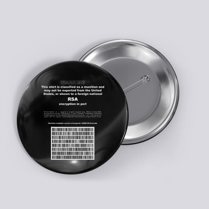 Rsa Encryption In Perl Bitcoin Cypherpunk Adam Back Barcode Button