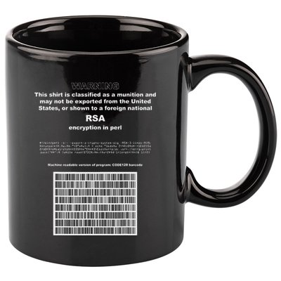 Rsa Encryption In Perl Bitcoin Cypherpunk Adam Back Barcode 11oz C Handle Ceramic Mug
