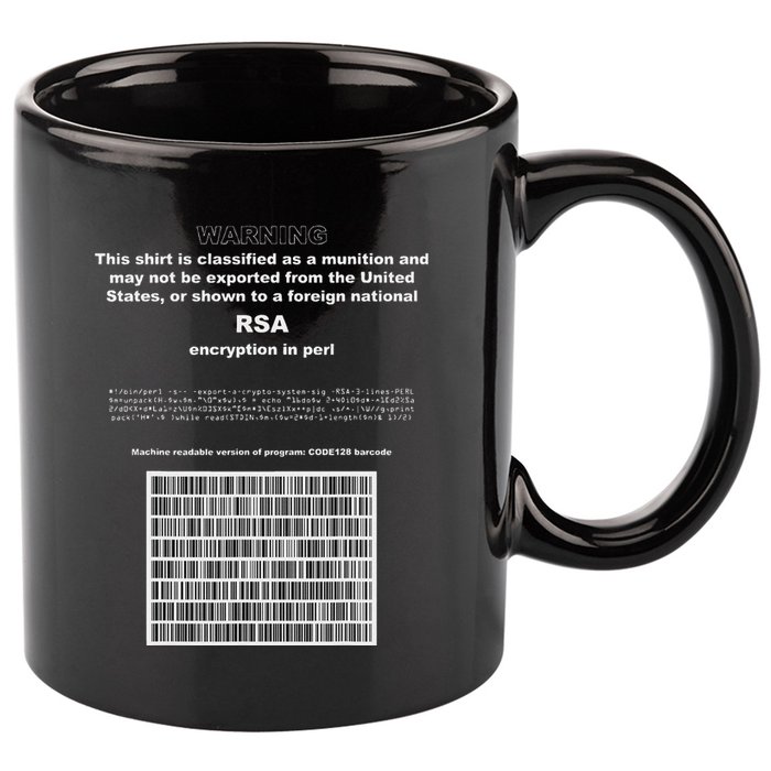 Rsa Encryption In Perl Bitcoin Cypherpunk Adam Back Barcode 11oz C Handle Ceramic Mug