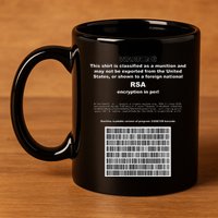 Rsa Encryption In Perl Bitcoin Cypherpunk Adam Back Barcode 11oz C Handle Ceramic Mug