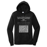 Rsa Encryption In Perl Bitcoin Cypherpunk Adam Back Barcode Women's Pullover Hoodie