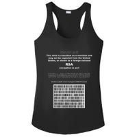 Rsa Encryption In Perl Bitcoin Cypherpunk Adam Back Barcode Ladies PosiCharge Competitor Racerback Tank