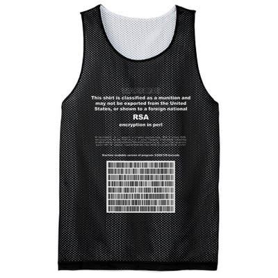 Rsa Encryption In Perl Bitcoin Cypherpunk Adam Back Barcode Mesh Reversible Basketball Jersey Tank
