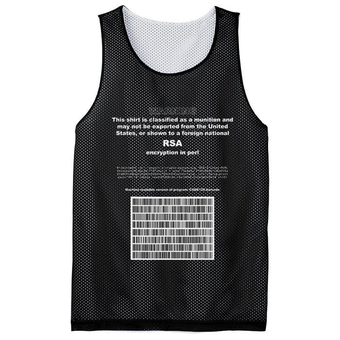 Rsa Encryption In Perl Bitcoin Cypherpunk Adam Back Barcode Mesh Reversible Basketball Jersey Tank