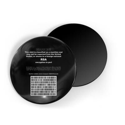 Rsa Encryption In Perl Bitcoin Cypherpunk Adam Back Barcode Magnet