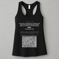 Rsa Encryption In Perl Bitcoin Cypherpunk Adam Back Barcode Womens Tank Top