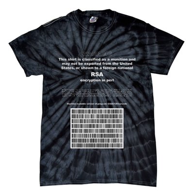Rsa Encryption In Perl Bitcoin Cypherpunk Adam Back Barcode Tie-Dye T-Shirt