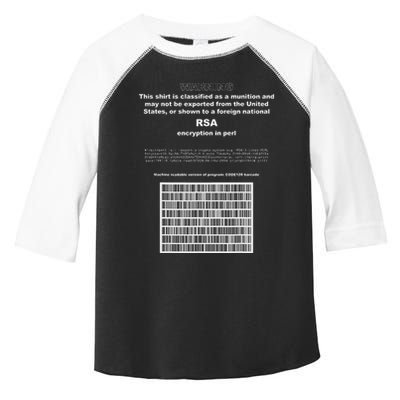 Rsa Encryption In Perl Bitcoin Cypherpunk Adam Back Barcode Toddler Fine Jersey T-Shirt