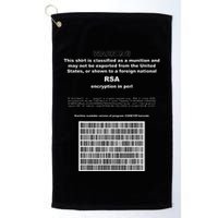 Rsa Encryption In Perl Bitcoin Cypherpunk Adam Back Barcode Golf Towel