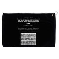 Rsa Encryption In Perl Bitcoin Cypherpunk Adam Back Barcode Grommeted Golf Towel