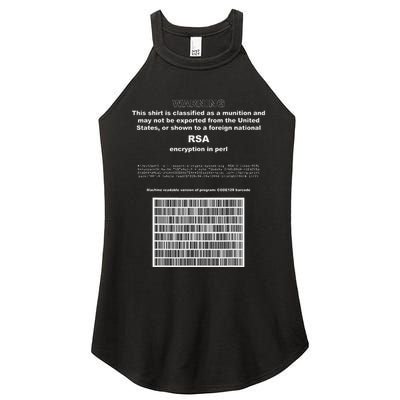 Rsa Encryption In Perl Bitcoin Cypherpunk Adam Back Barcode Women's Perfect Tri Rocker Tank