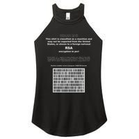 Rsa Encryption In Perl Bitcoin Cypherpunk Adam Back Barcode Women's Perfect Tri Rocker Tank