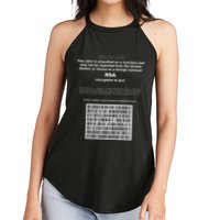 Rsa Encryption In Perl Bitcoin Cypherpunk Adam Back Barcode Women's Perfect Tri Rocker Tank