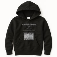 Rsa Encryption In Perl Bitcoin Cypherpunk Adam Back Barcode Kids Hoodie