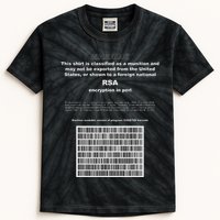 Rsa Encryption In Perl Bitcoin Cypherpunk Adam Back Barcode Kids Tie-Dye T-Shirt