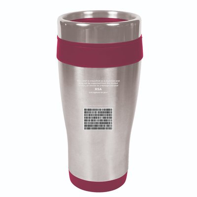 Rsa Encryption In Perl Bitcoin Cypherpunk Adam Back Barcode 16oz Travel Tumbler