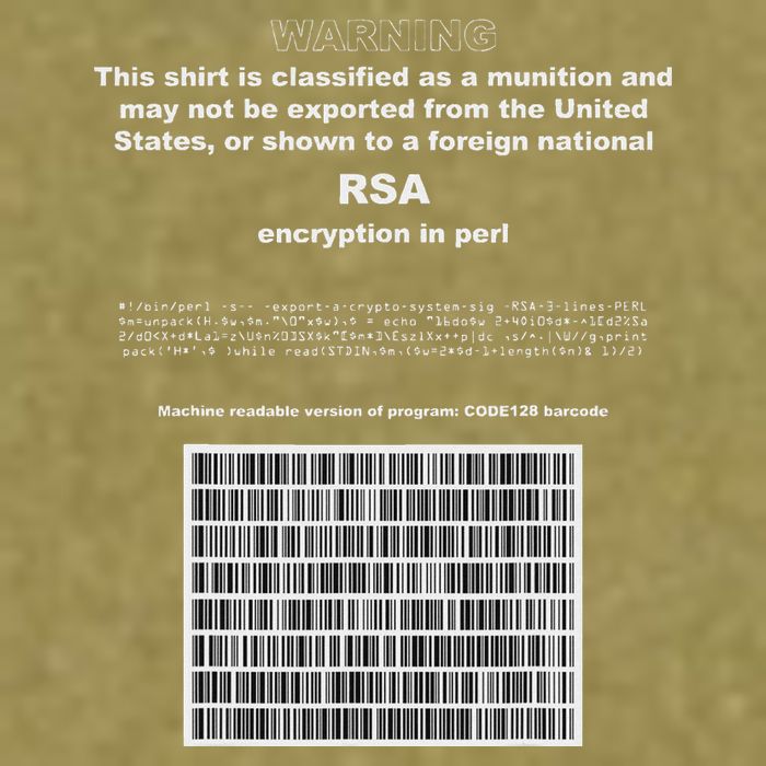 Rsa Encryption In Perl Bitcoin Cypherpunk Adam Back Barcode Garment-Dyed Women's Muscle Tee