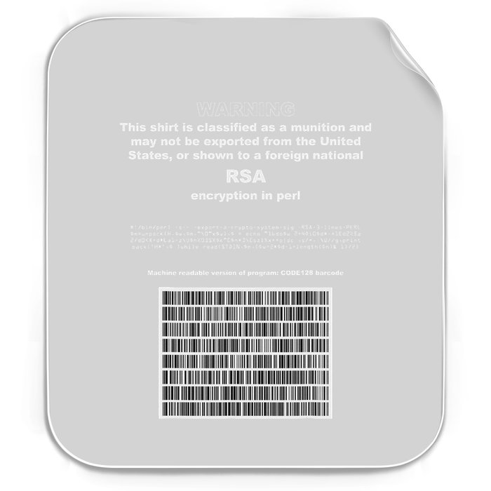 Rsa Encryption In Perl Bitcoin Cypherpunk Adam Back Barcode Permanent Decal Sticker