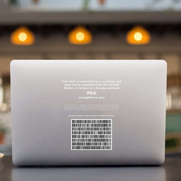 Rsa Encryption In Perl Bitcoin Cypherpunk Adam Back Barcode Permanent Decal Sticker