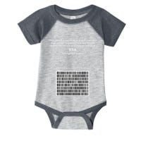 Rsa Encryption In Perl Bitcoin Cypherpunk Adam Back Barcode Infant Baby Jersey Bodysuit