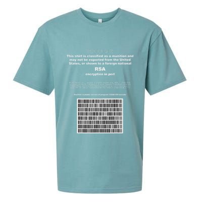 Rsa Encryption In Perl Bitcoin Cypherpunk Adam Back Barcode Sueded Cloud Jersey T-Shirt