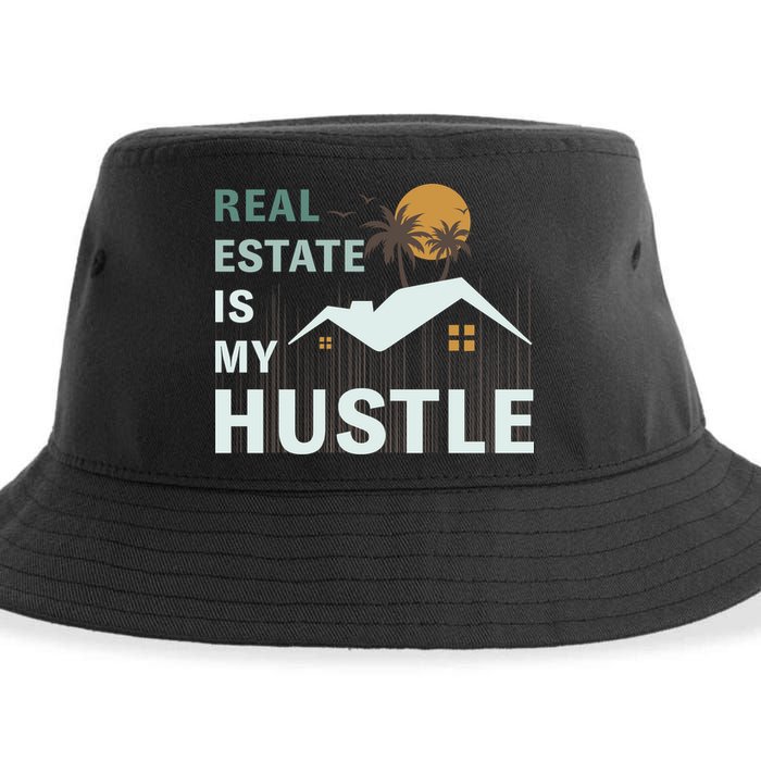 Real Estate Is My Hustle Sustainable Bucket Hat
