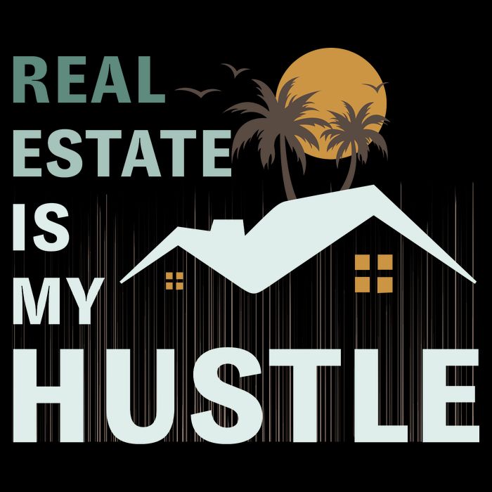 Real Estate Is My Hustle Sustainable Bucket Hat