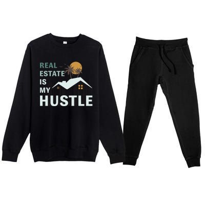 Real Estate Is My Hustle Premium Crewneck Sweatsuit Set