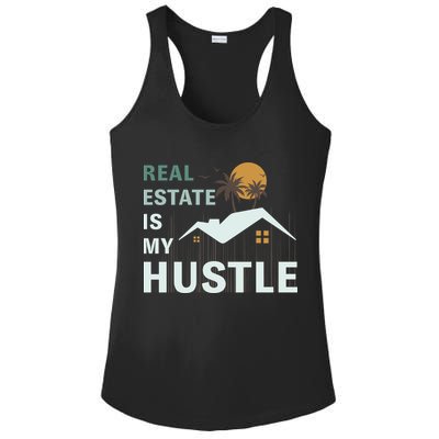 Real Estate Is My Hustle Ladies PosiCharge Competitor Racerback Tank