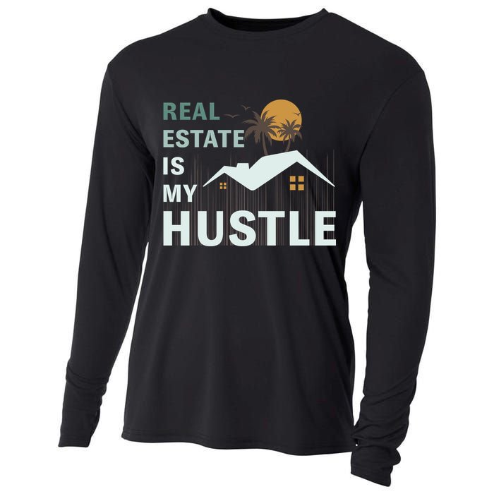 Real Estate Is My Hustle Cooling Performance Long Sleeve Crew