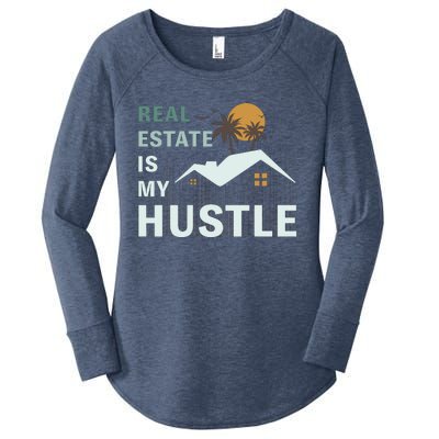 Real Estate Is My Hustle Women's Perfect Tri Tunic Long Sleeve Shirt