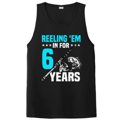 Reeling Em In For 6 Years Birthday 6th Bday Celebration PosiCharge Competitor Tank